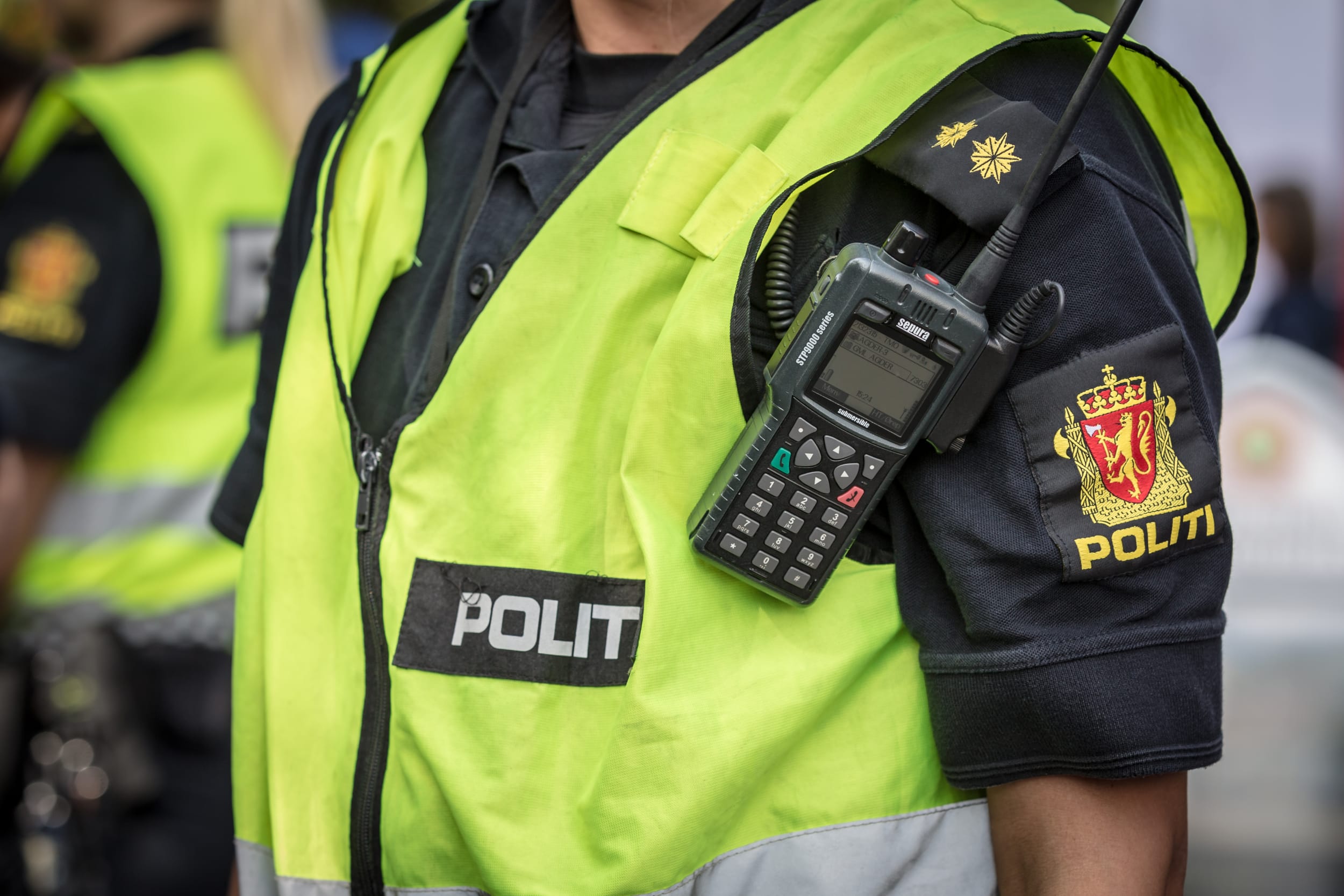 nærbilde av politi